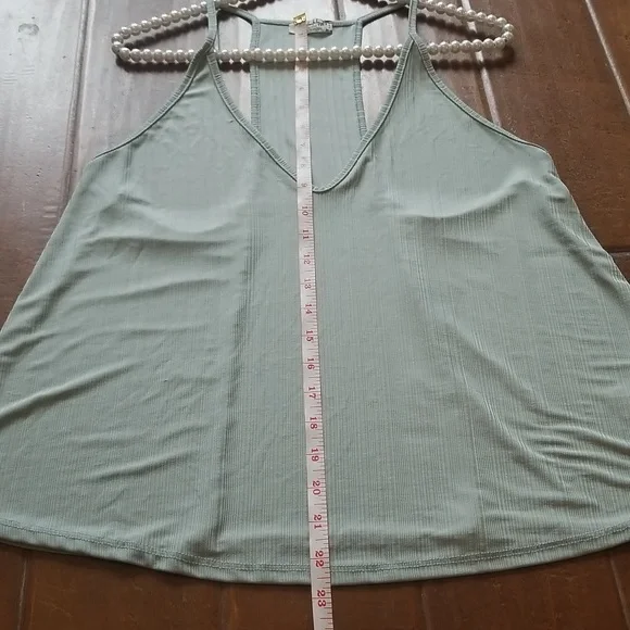 Free People Intimately Mint Green Slinky Slink Tank Top - Picture 8 of 12